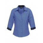 Ladies Contrast Oasis 3/4 Sleeve Shirt (Out of stock)