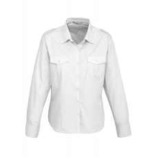 Ladies Epaulette Long Sleeve Shirt