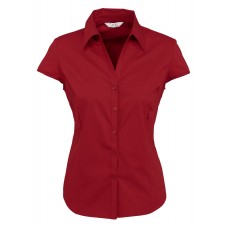 Ladies Metro Cap Sleeve Shirt