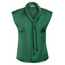 Ladies Shimmer Tie Neck Top Sleeveless