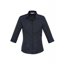 Ladies Reno Stripe 3/4 Sleeve Shirt