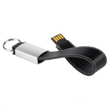 Chain USB PU Leather Flash Drive