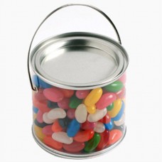 MEDIUM BUCKET FILLED WITH JELLY BEANS 400G  (CORP COLOURED OR MIXED COLOURED JELLY BEANS)