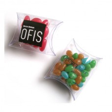 JELLY BEANS IN PILLOW PACK 25G  (MIXED COLOURS OR CORPORATE COLOURS)