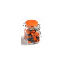 CHOC BEANS IN GLASS CLIP LOCK JAR 80G (MIXED COLOURS)