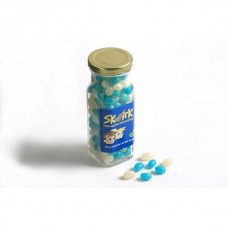 JELLY BEANS IN GLASS TALL JAR 220G (MIXED COLOURS OR CORPORATE COLOURS)