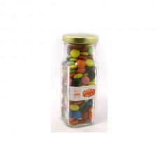 CHOC BEANS IN GLASS TALL JAR 220G (CORPORATE COLOURS)