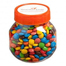 PLASTIC JAR FILLED WITH M&MS 145G