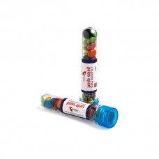 TEST TUBE FILLED WITH CHOC BEANS 40G (CORPORATE COLOURS)