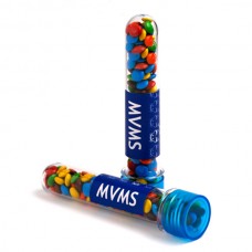 TEST TUBE FILLED WITH MINI M&MS 40G