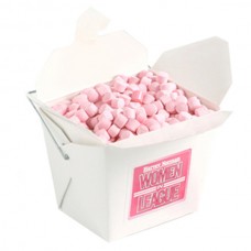 WHITE CARDBOARD NOODLE BOX WITH MINTS OR MUSKS 100G