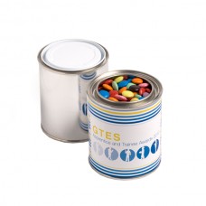 PAINT TIN FILLED WITH CHOC BEANS 250G (CORPORATE COLOURS)