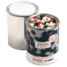 PAINT TIN FILLED WITH JELLY BEANS 1KG (MIXED COLOURS OR CORPORATE COLOURS)