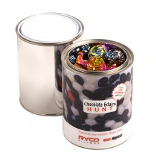 PAINT TIN FILLED WITH CHOCOLATE ECLAIRS 540G
