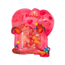 CUSTOM SHAPED BAG FILLED WITH 25G CHOC BEANS (MIXED COLOURS)