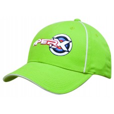 BRUSHED HEAVY COTTON CAP WITH SANDWICH TO PEAK AND FRONT PANELS