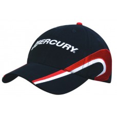 BRUSHED HEAVY COTTON CAP WITH EMBROIDERED TRIM