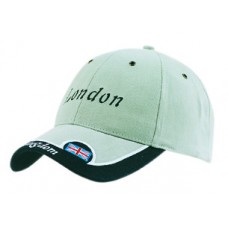 BRUSHED HEAVY COTTON CAP WITH TRIMMED PEAK INSERT