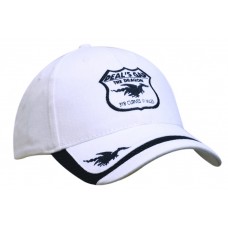 BRUSHED HEAVY COTTON CAP WITH MESH PEAK INDENT