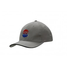 BRUSHED HEAVY COTTON CAP WITH SANDWICH TRIM