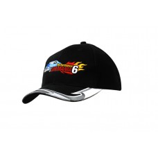 BRUSHED HEAVY COTTON CAP WITH EMBROIDERY DESIGN ON PEAK