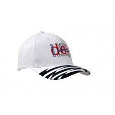 BRUSHED HEAVY COTTON CAP WITH SWOOSH & CHECK EMBROIDERY