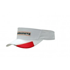 BRUSHED HEAVY COTTON VISOR WITH PEAK INSERT & EMBROIDERY