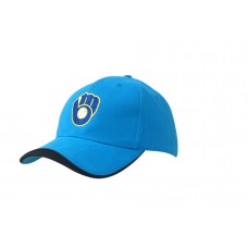 BRUSHED HEAVY COTTON CAP WITH PEAK INDENT