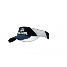 BRUSHED HEAVY COTTON VISOR WITH INSERTS & EMBROIDERY ON CROWN & PEAK