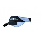 BRUSHED HEAVY COTTON VISOR WITH FABRIC INSERTS/EMBROIDERY ON PEAK & CROWN