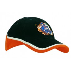 BRUSHED HEAVY COTTON TRI-COLOURED CAP