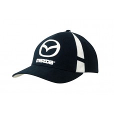 BRUSHED HEAVY COTTON CAP WITH CROWN INSERTS & CONTRASTING PEAK UNDER & STRAP