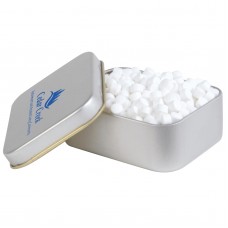Peppermints in Silver Rectangular Tins