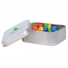 M&M's in Silver Rectangular Tins
