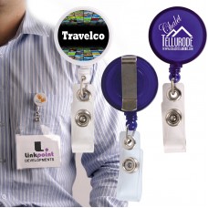 Retractable Name Badge Holder with Metal Clip