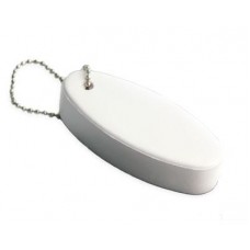White Floating Stress Shape Keyring