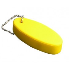 Yellow Floating Stress Shape Keyring