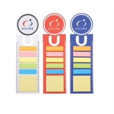 PP STICKY NOTES WITH BOOKMARK & RULER