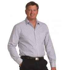 Men's Sateen Stripe Long Sleeve Shirt