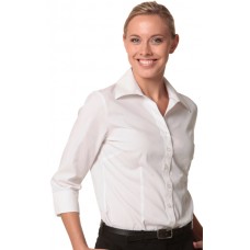 Women's Cotton/Poly Stretch 3/4 Sleeve Shirt