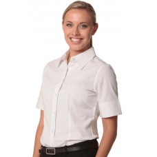 Ladies Cotton/Poly Stretch Sleeve Shirt