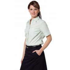 Ladies Balance Stripe Short Sleeve Shirt
