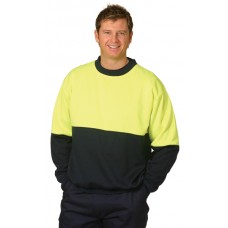 High Visibility 2 Tone Crew Neck Windcheater