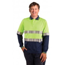 Men's TrueDry Safety Long Sleeves Polo With 3M Reflective Tape
